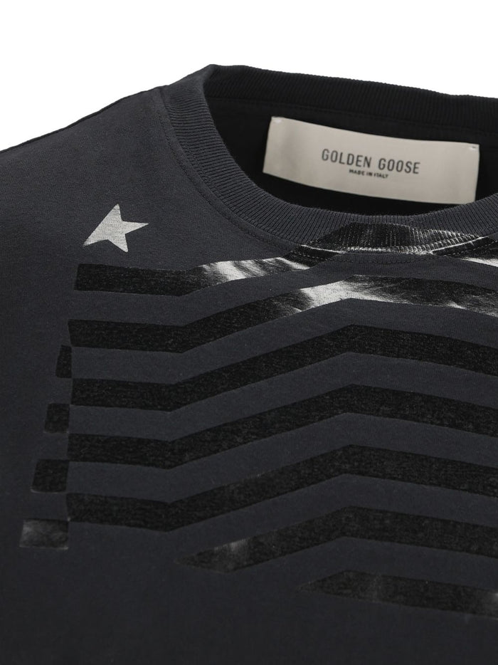 Golden Goose T-shirts and Polos Black Cotton