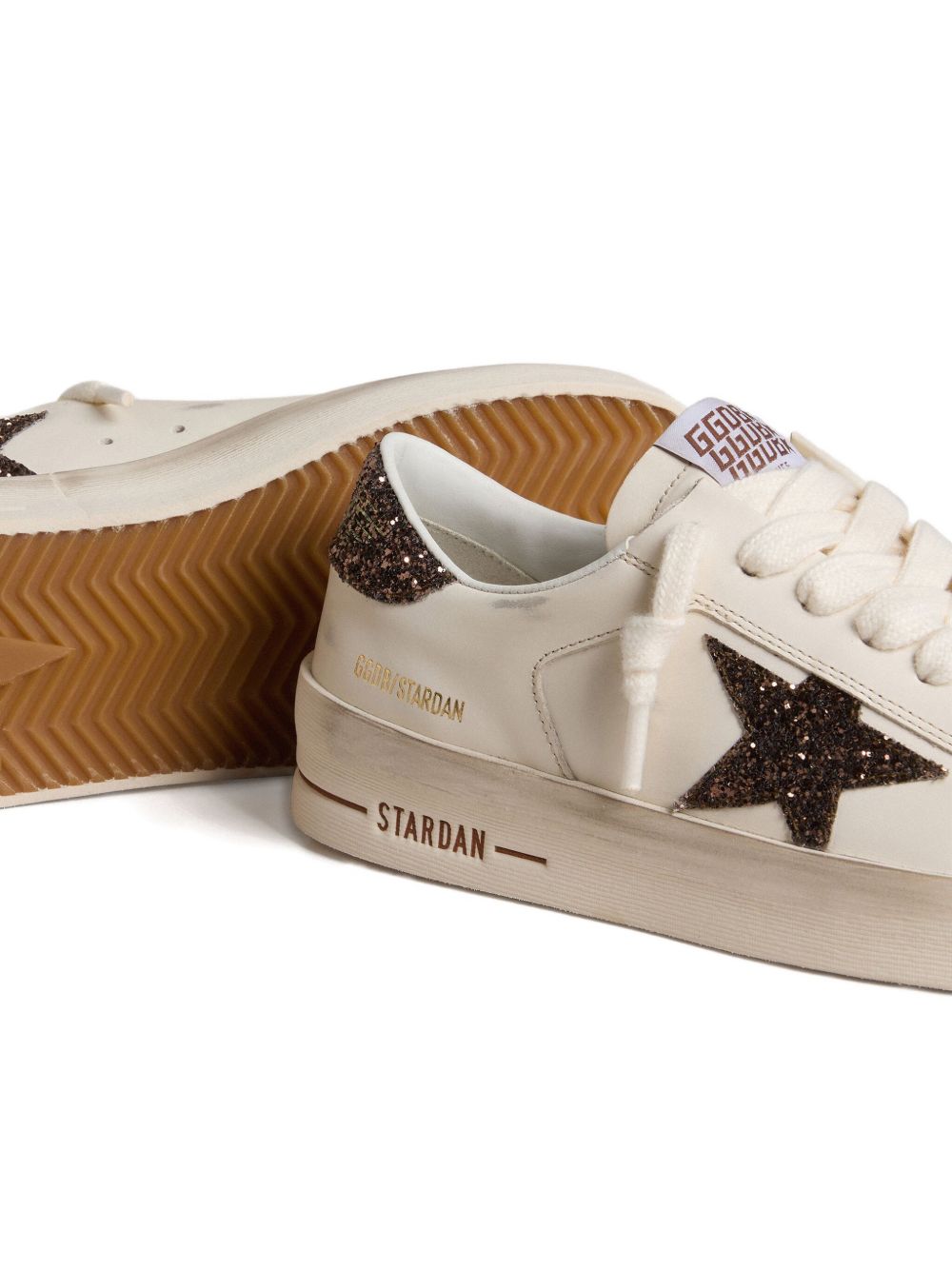 Golden Goose Sneakers Brown Calf Leather