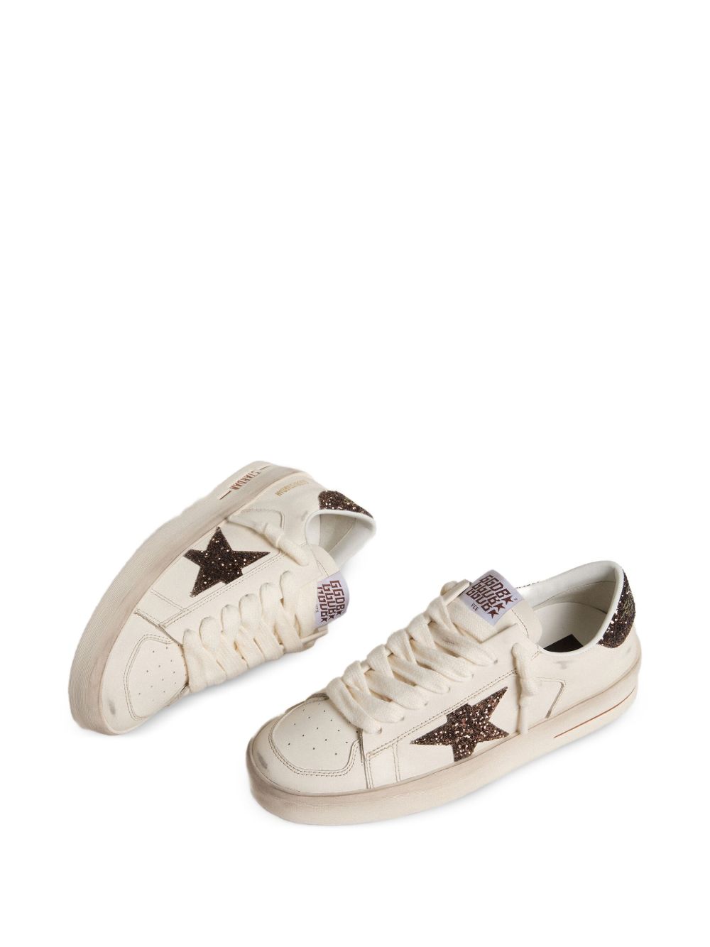 Golden Goose Sneakers Brown Calf Leather