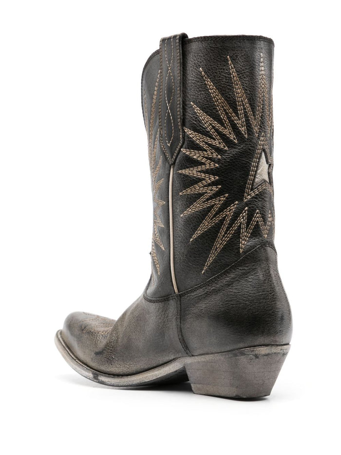 Golden Goose Boots Brown Calf Leather
