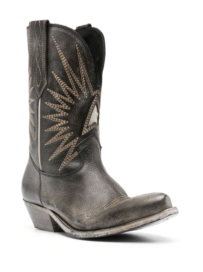 Golden Goose Boots Brown Calf Leather