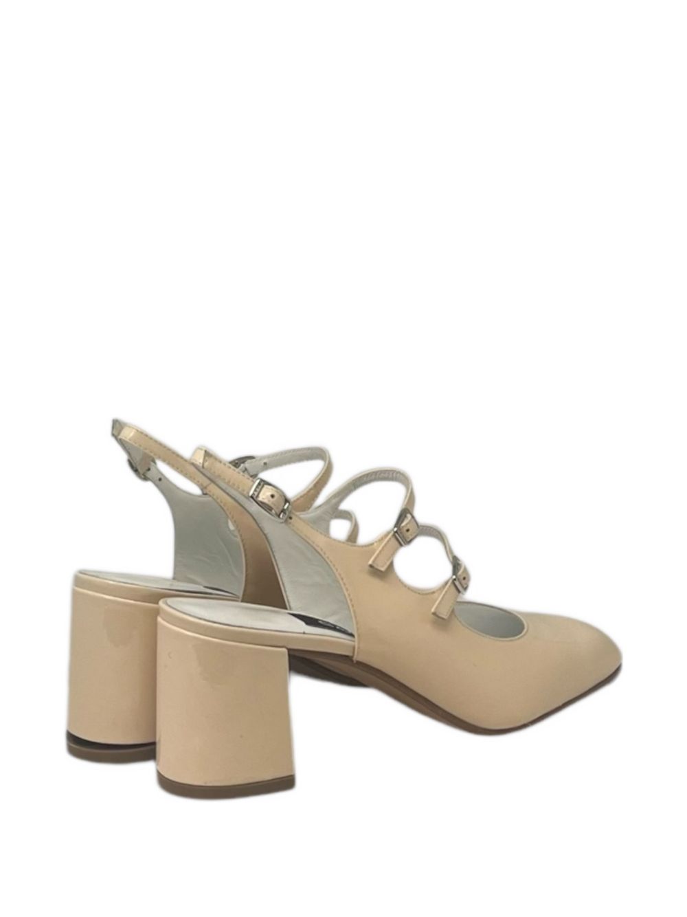CAREL PARIS With Heel Beige Calf Patent Leather