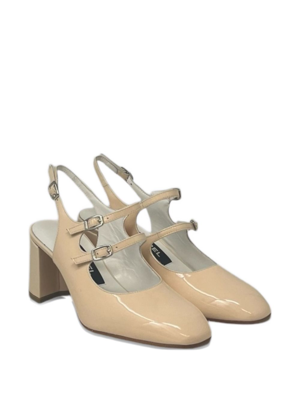 CAREL PARIS With Heel Beige Calf Patent Leather