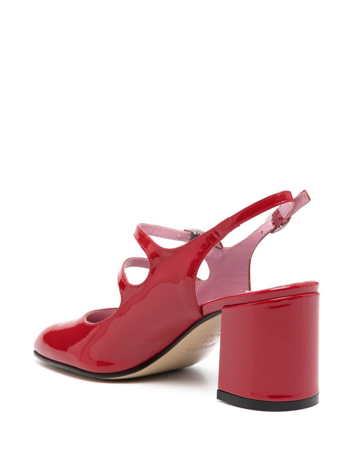 CAREL PARIS With Heel Red Calf Patent Leather