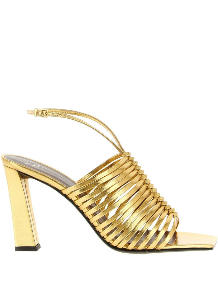 Giuseppe Zanotti Sandals Golden Leather