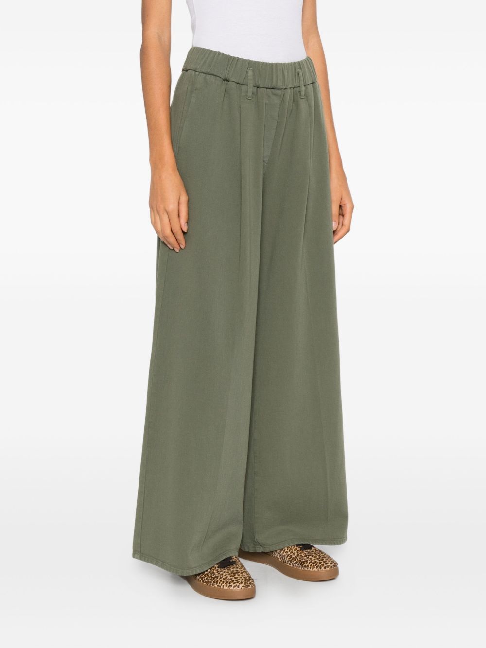 Forte Trousers Kaki Cotton