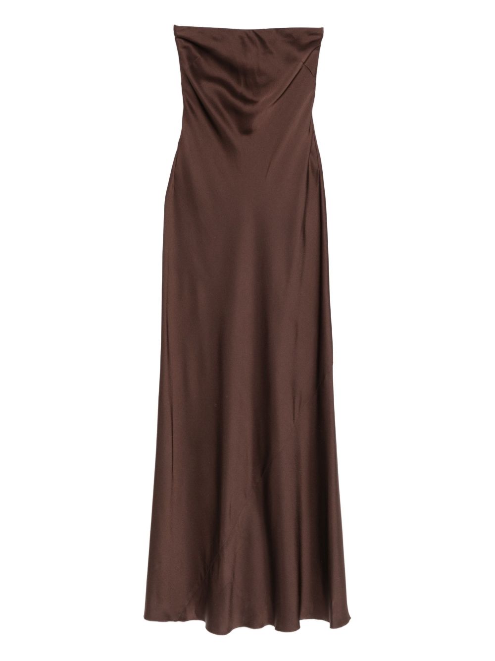 Forte Dresses Brown Acrylic Viscose
