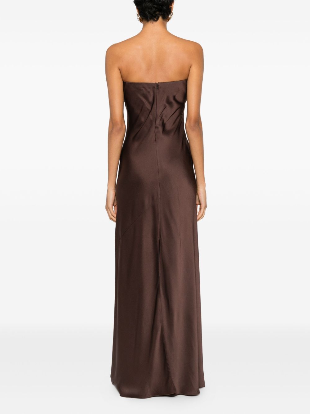 Forte Dresses Brown Acrylic Viscose
