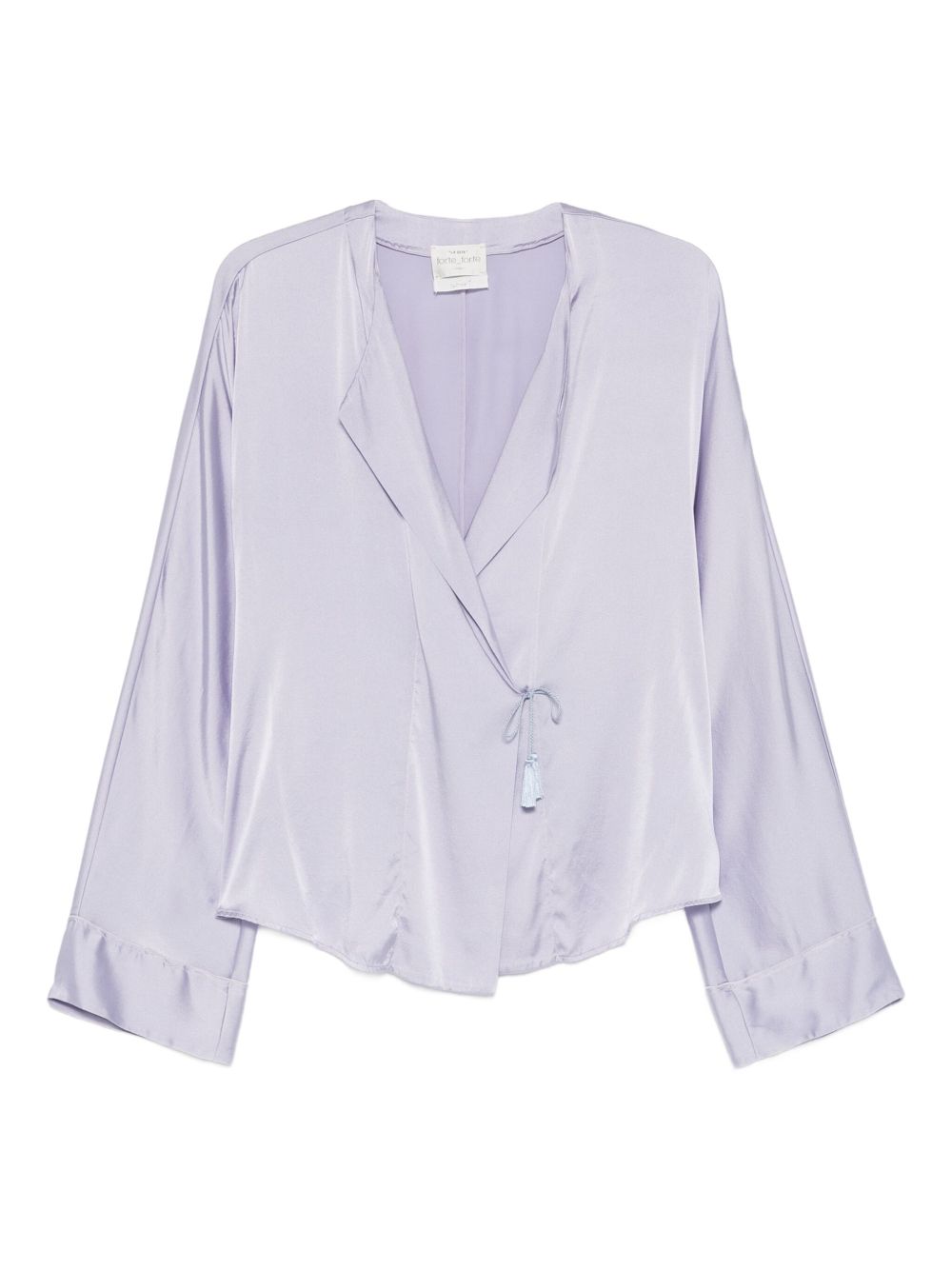 Forte Shirts Lilac Silk Elastane