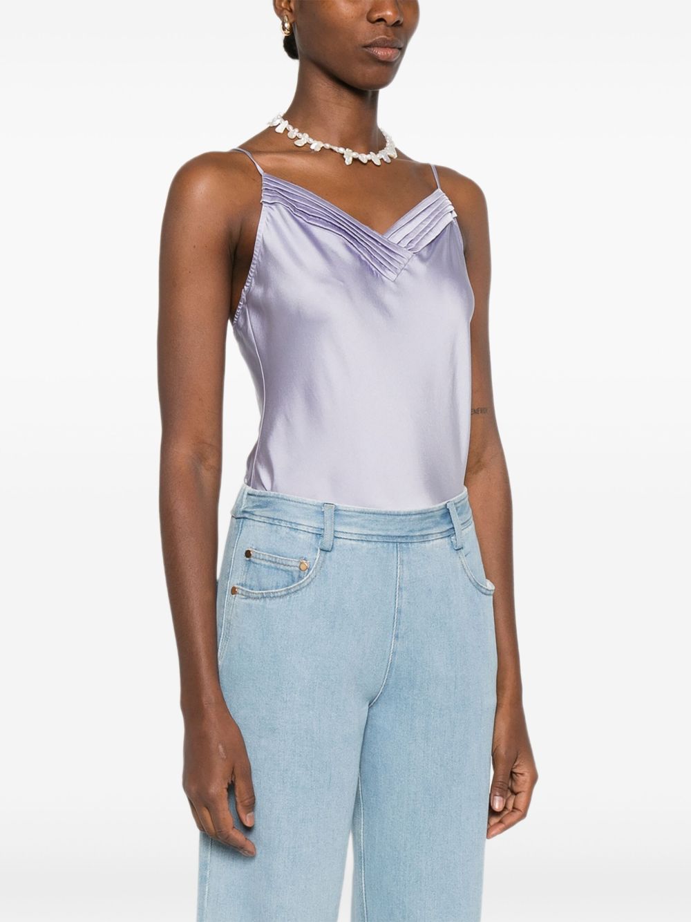 Forte Top Lilac Silk Elastane