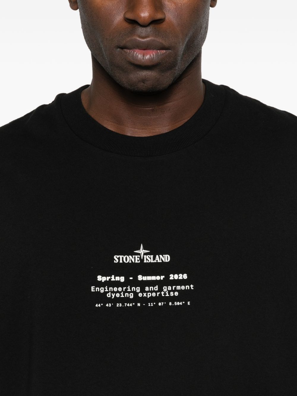 Stone Island T-Shirts And Polos Black Cotone