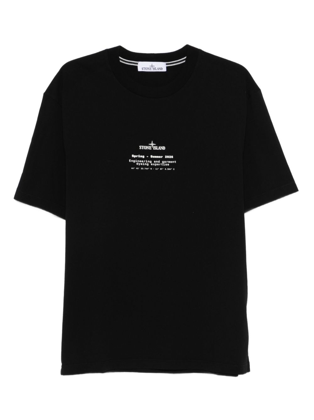 Stone Island T-Shirts And Polos Black Cotone