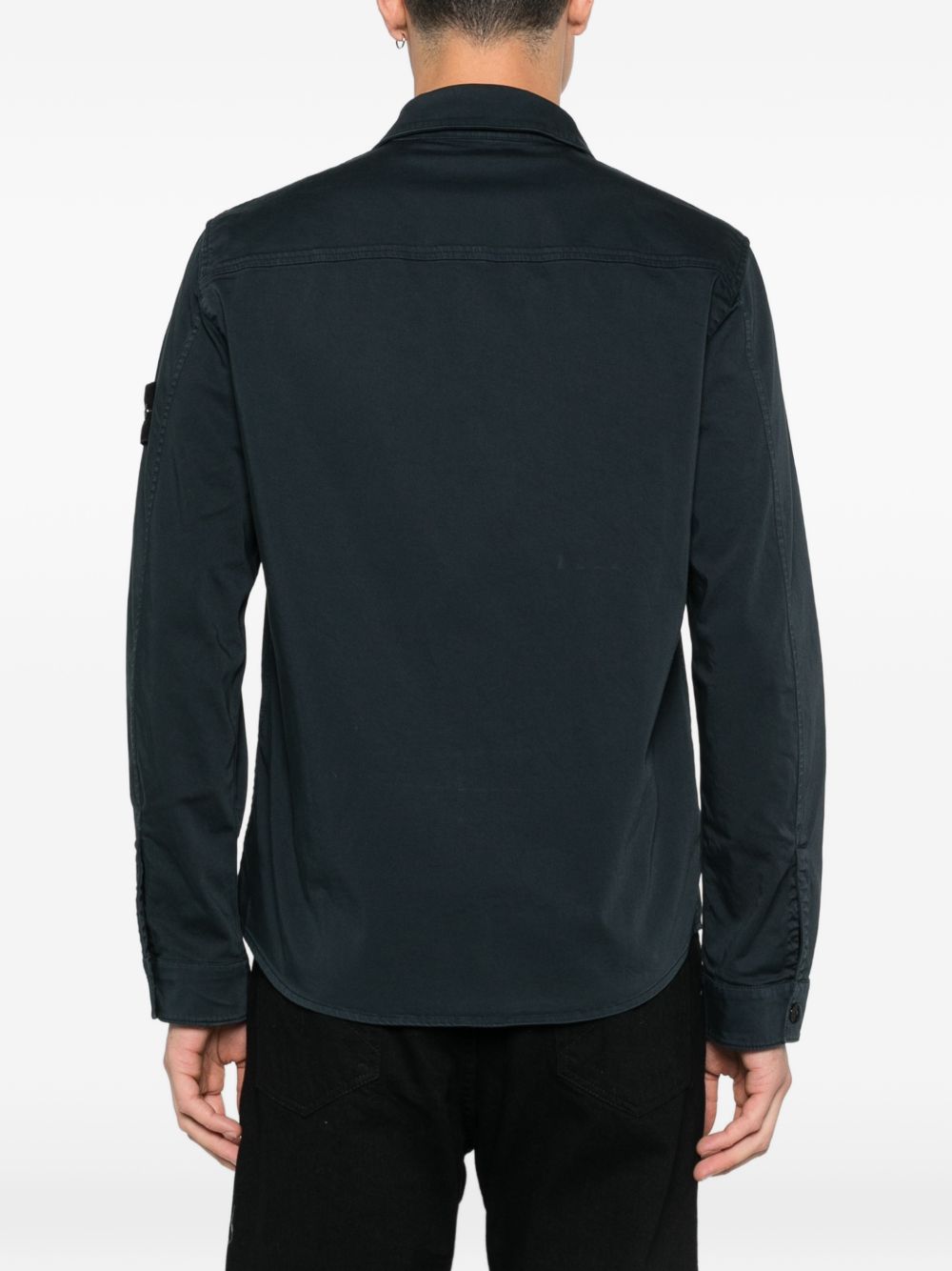 Stone Island Shirts Blue Elastan