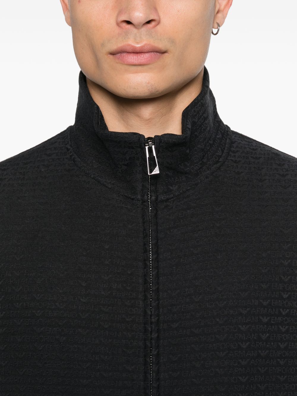 Emporio Armani Sweaters Blue Elastane