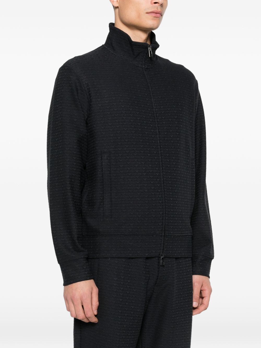 Emporio Armani Sweaters Blue Elastane