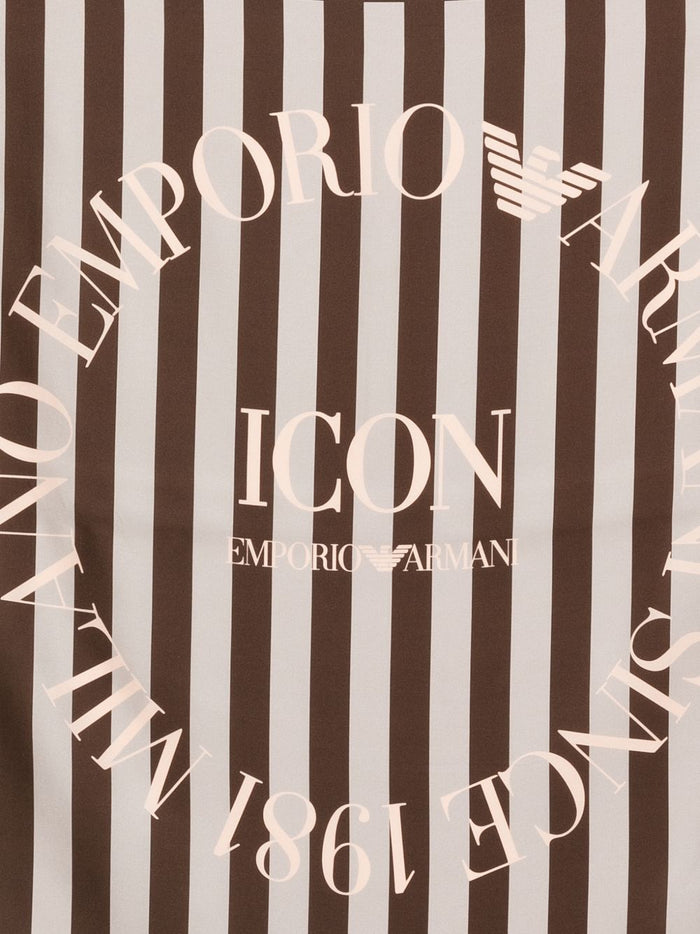 EMPORIO ARMANI CAPSULE PRE Scarfs Brown Silk