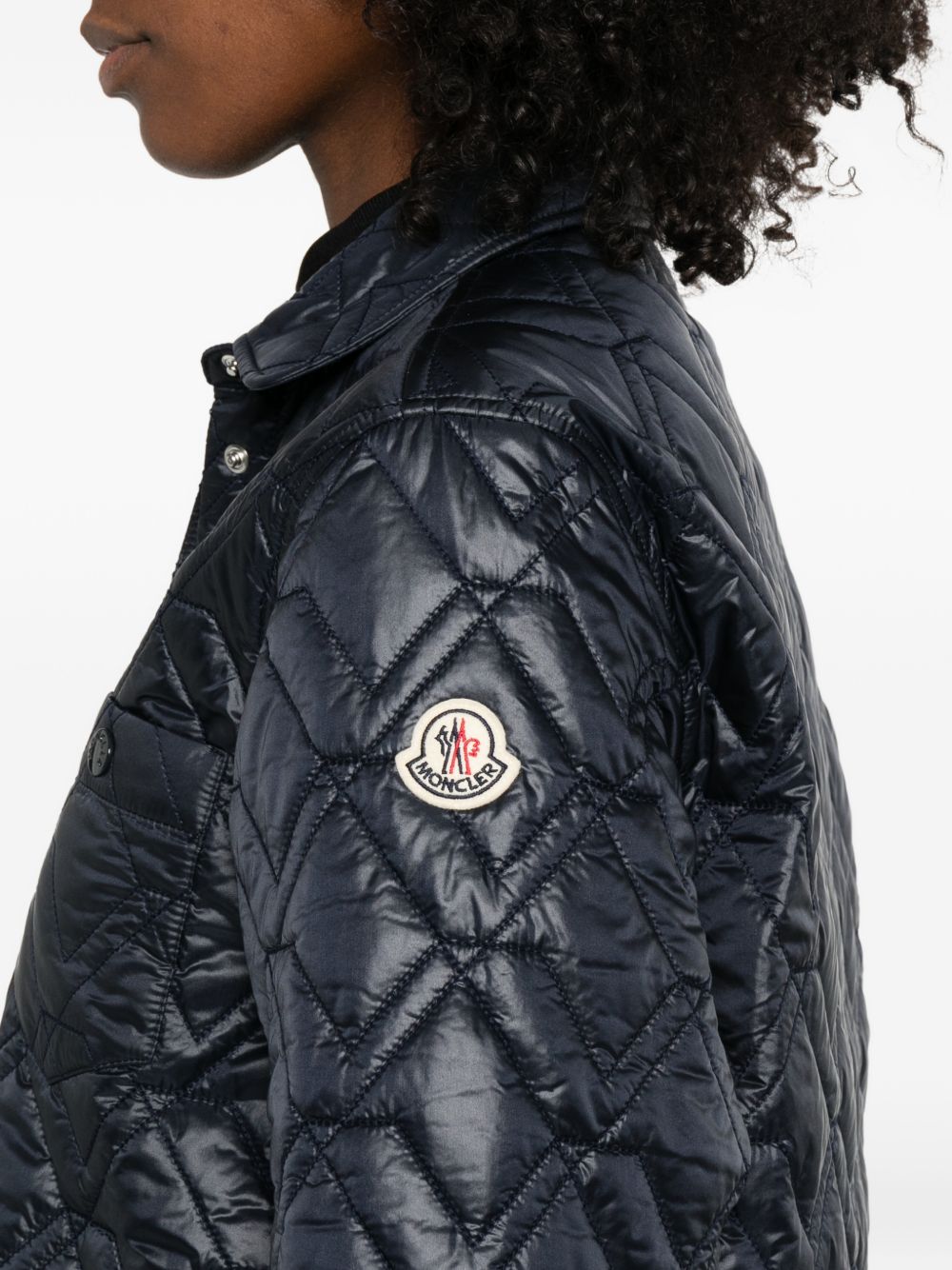 Moncler Shirts Blue Polyamide