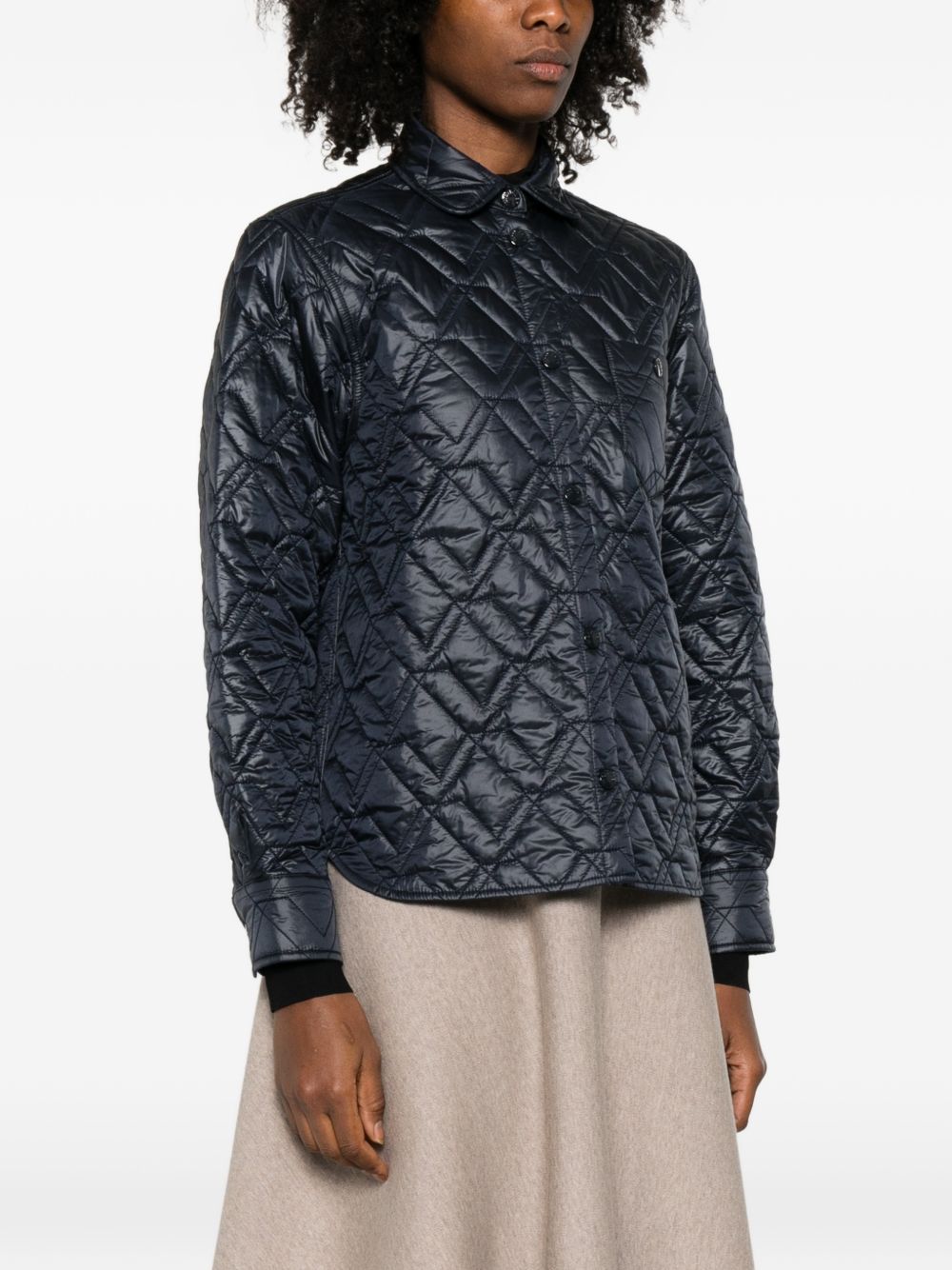 Moncler Shirts Blue Polyamide