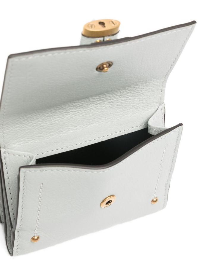 Chloè Wallets Clear Blue Leather