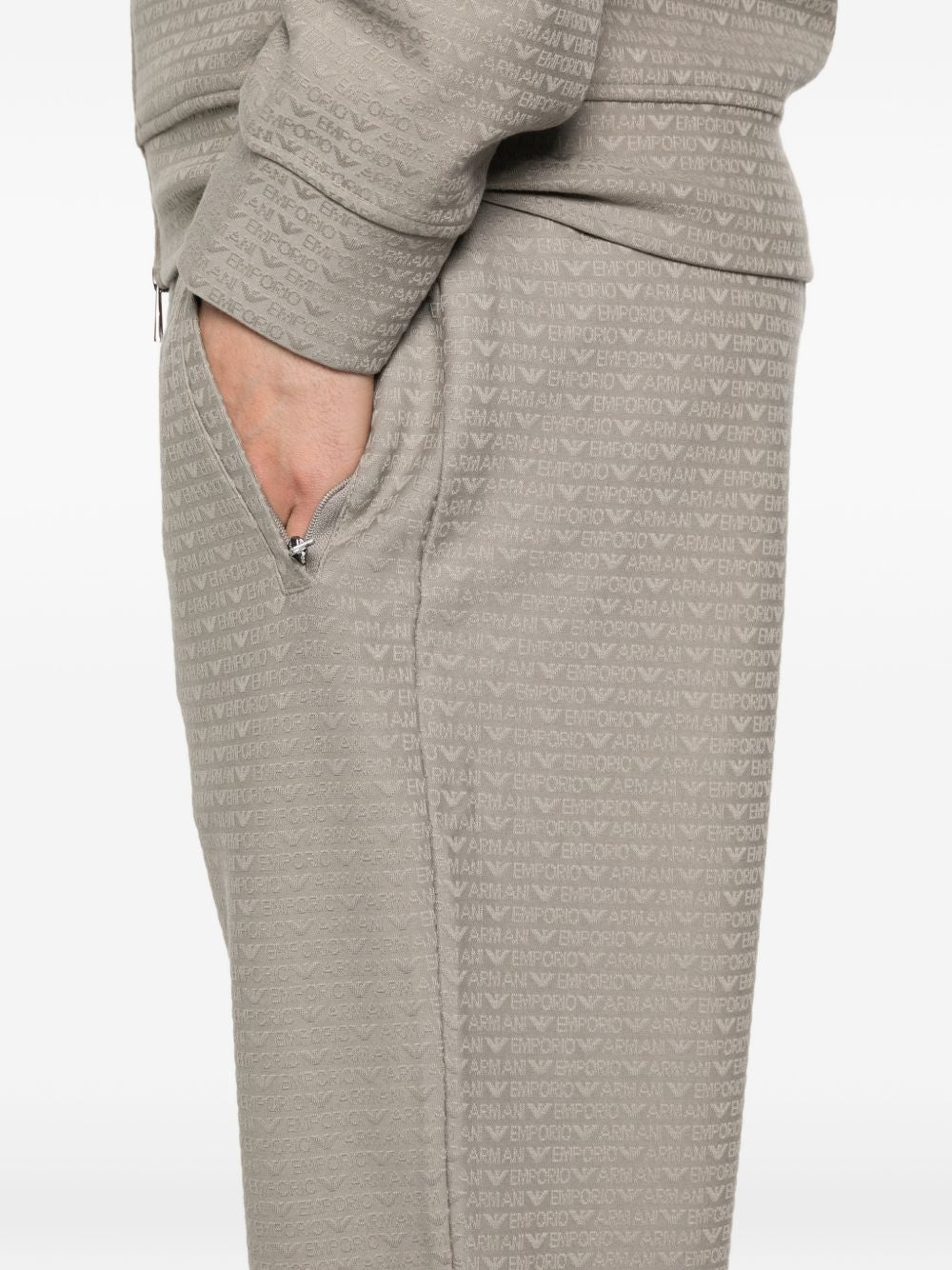 Emporio Armani Trousers Dove Grey Elastane