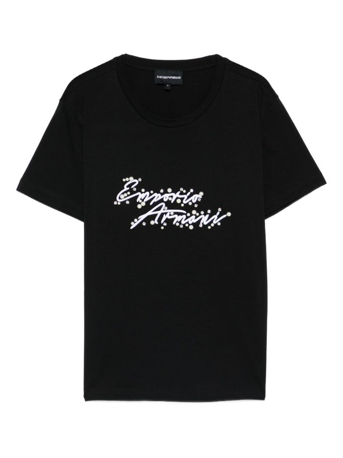 Emporio Armani T-shirts and Polos Black Cotton