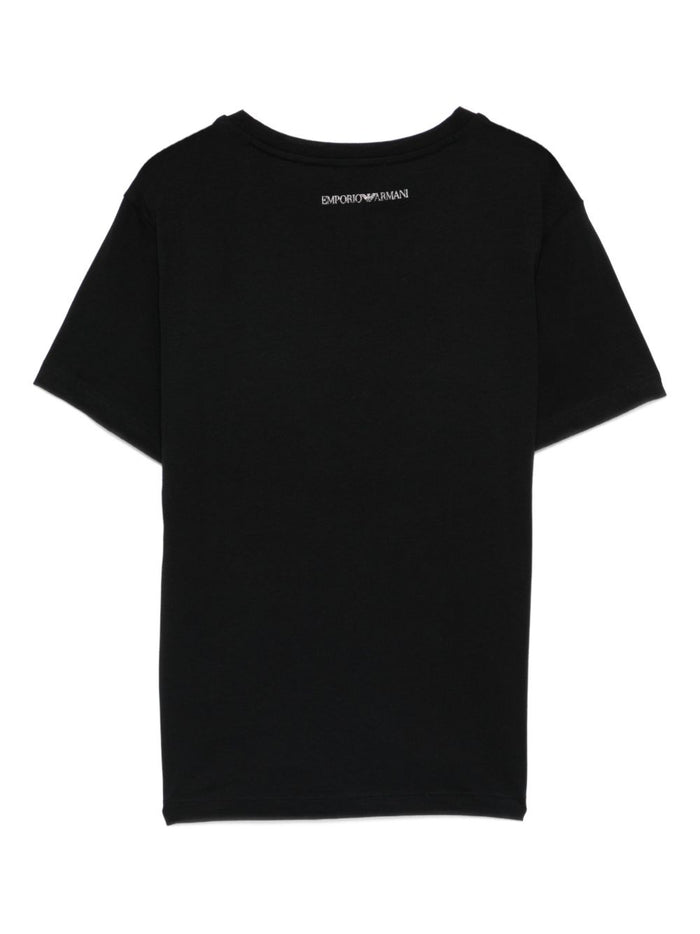 Emporio Armani T-shirts and Polos Black Cotton