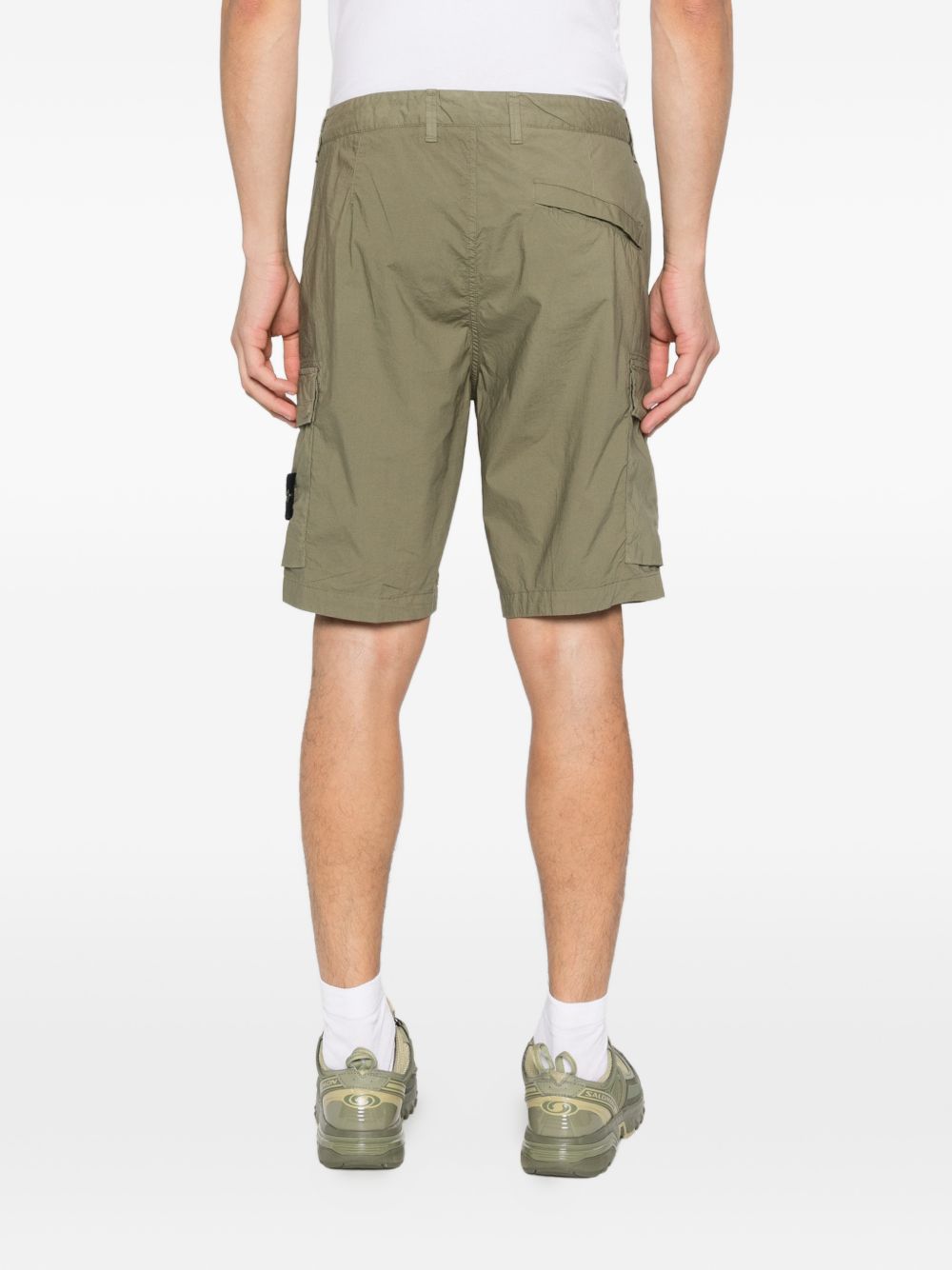 Stone Island Shorts Green Cotone