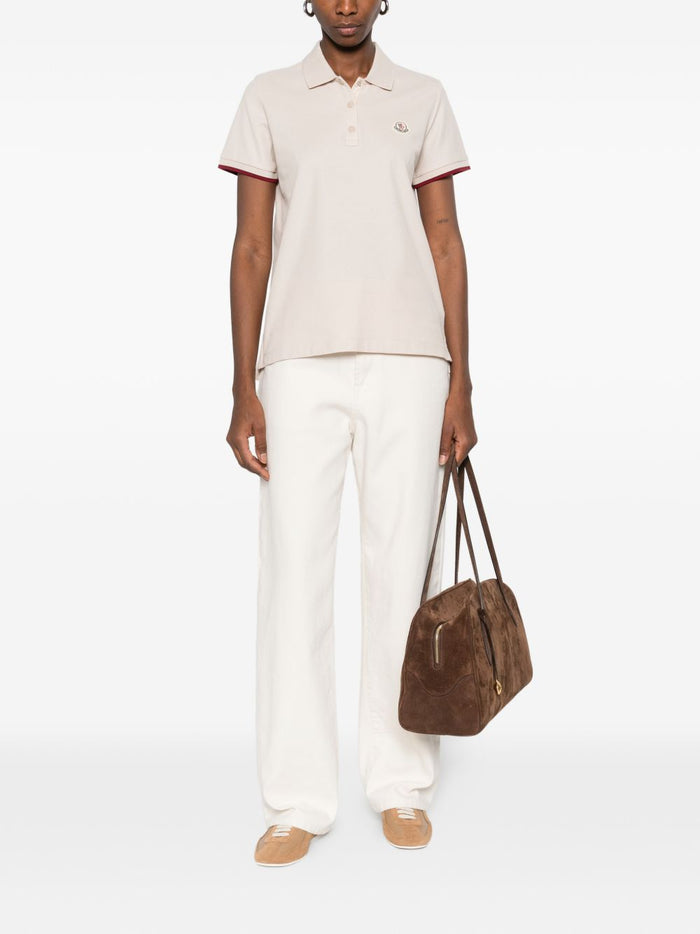 Moncler T-shirts and Polos Dove Grey Cotton