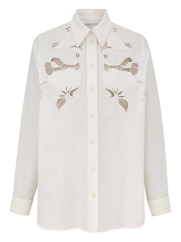 Zimmermann Shirts Ivory Cotton