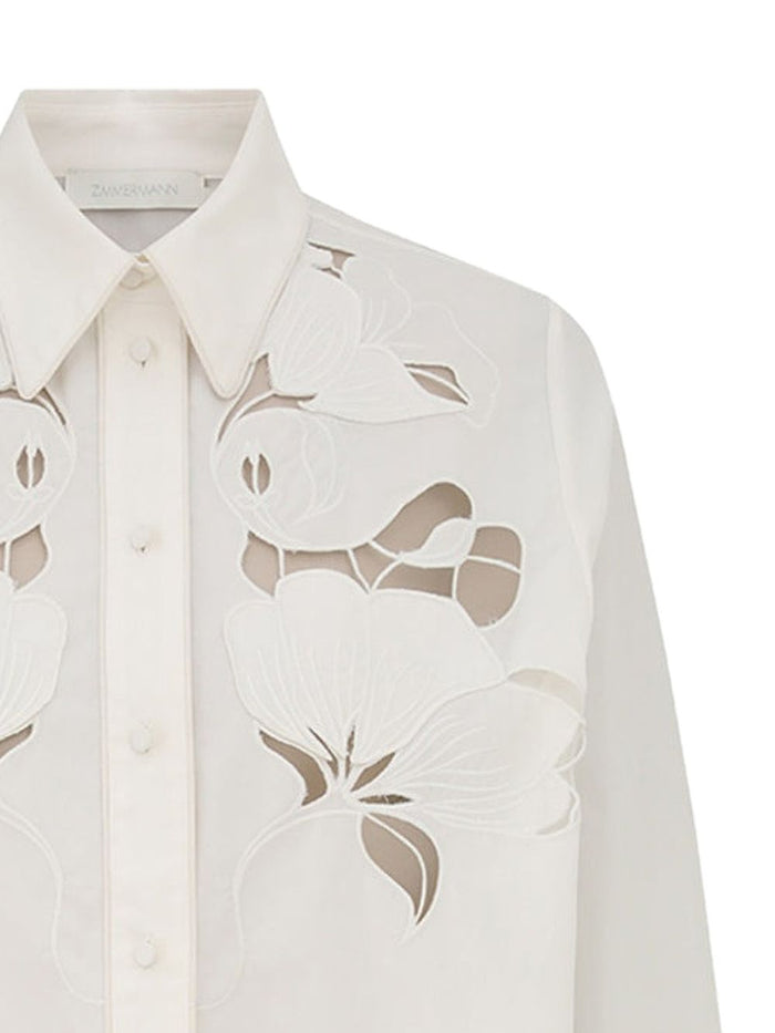 Zimmermann Shirts Ivory Cotton