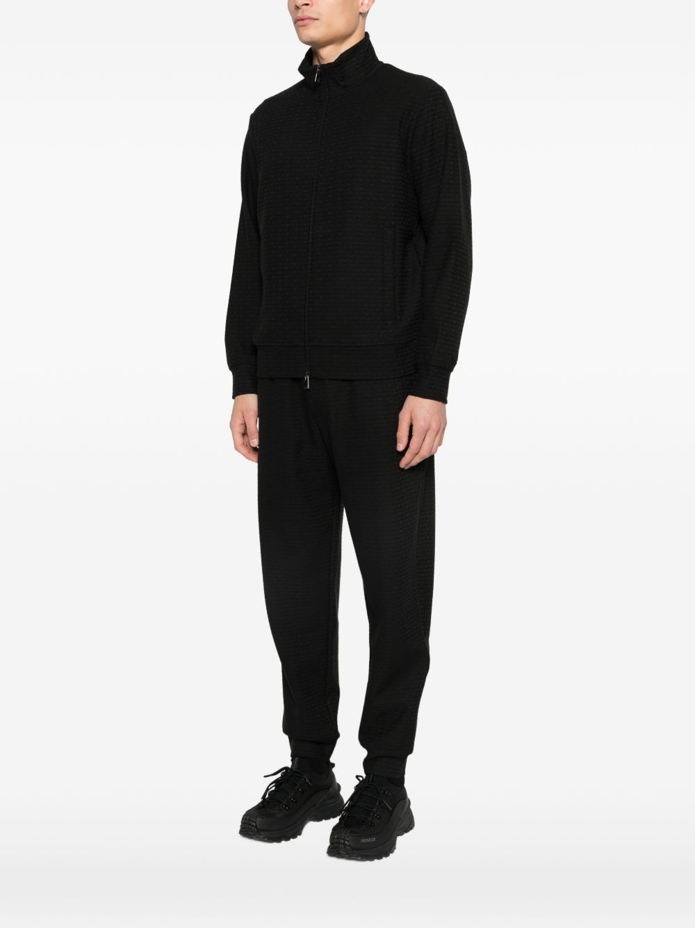 Emporio Armani Sweaters Black Elastane