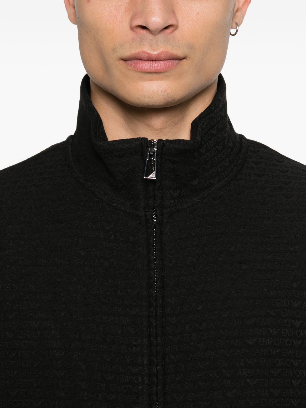 Emporio Armani Sweaters Black Elastane