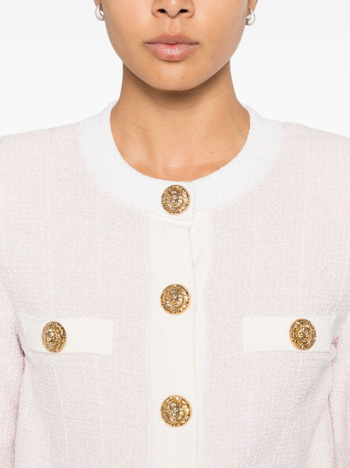 Balmain Sweaters Pink Cotton