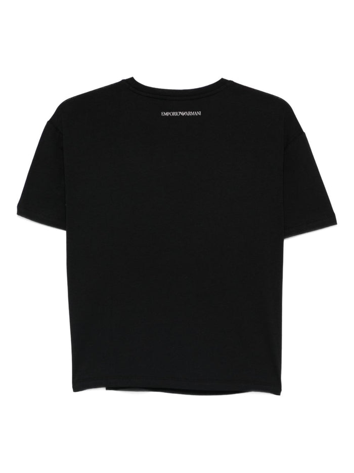 Emporio Armani T-shirts and Polos Black Cotton