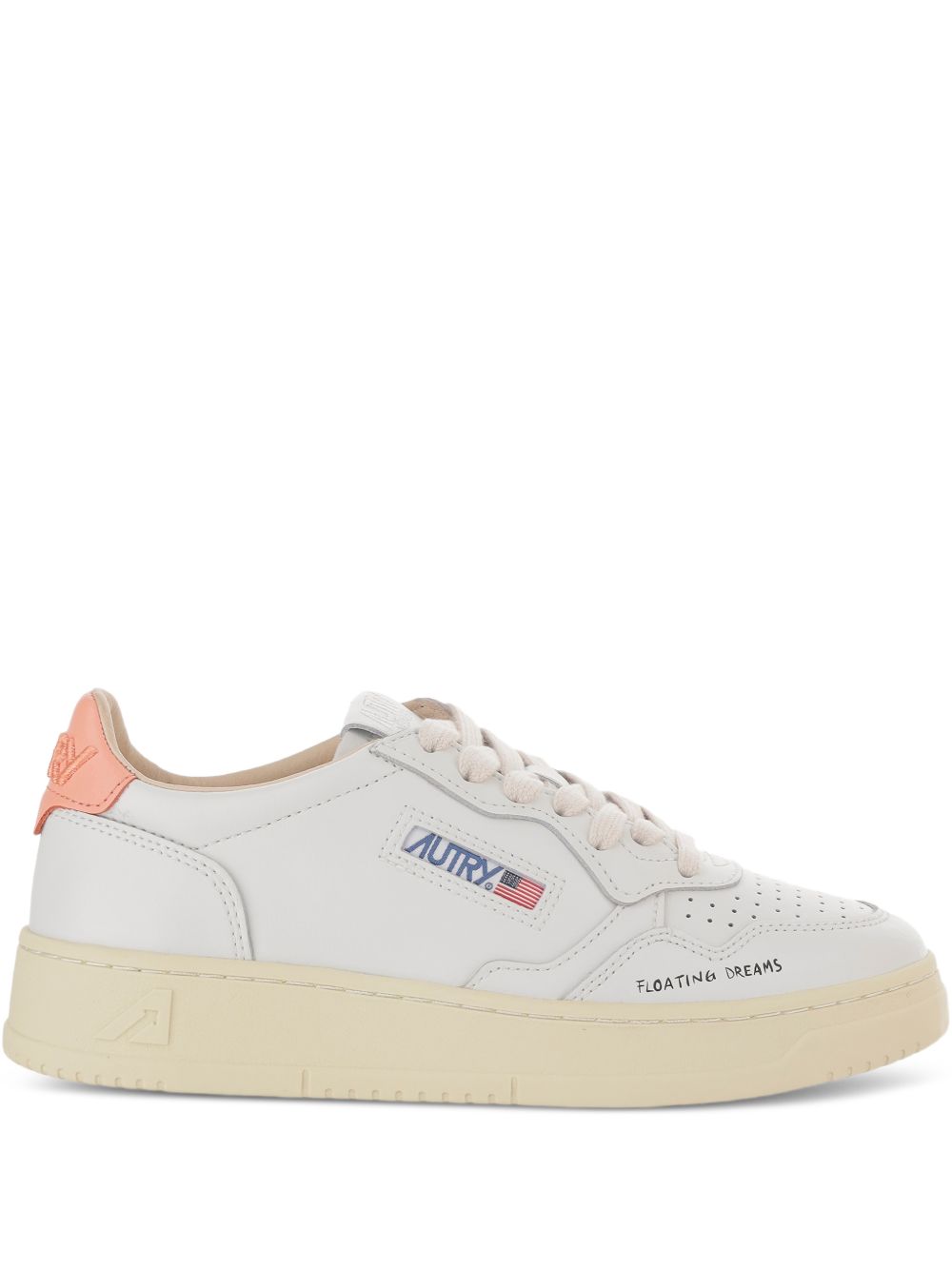 AUTRY Sneakers Orange Goat Skin