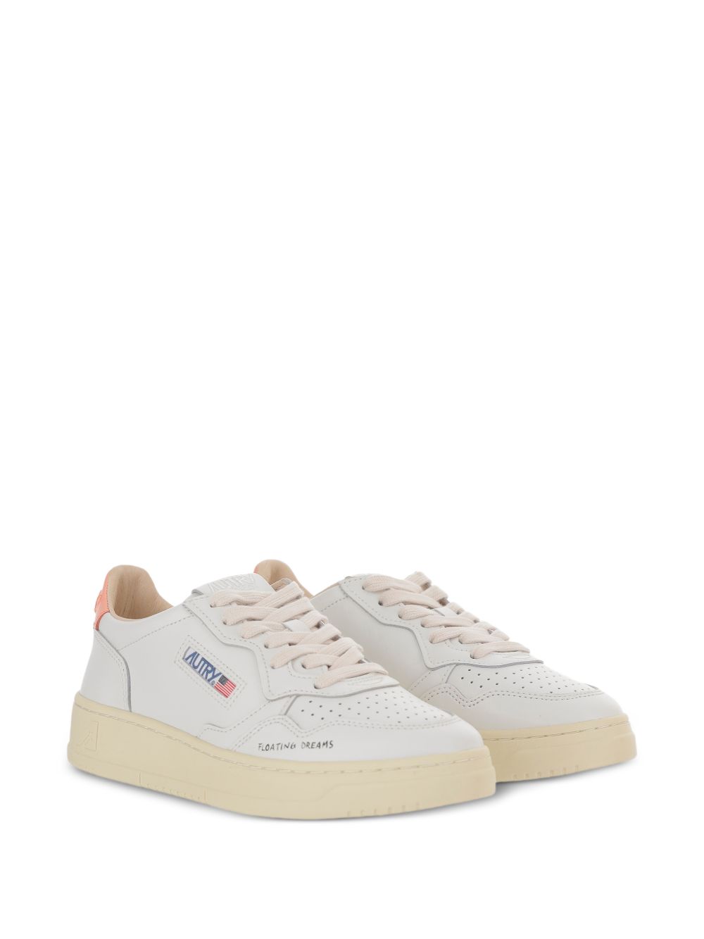 AUTRY Sneakers Orange Goat Skin