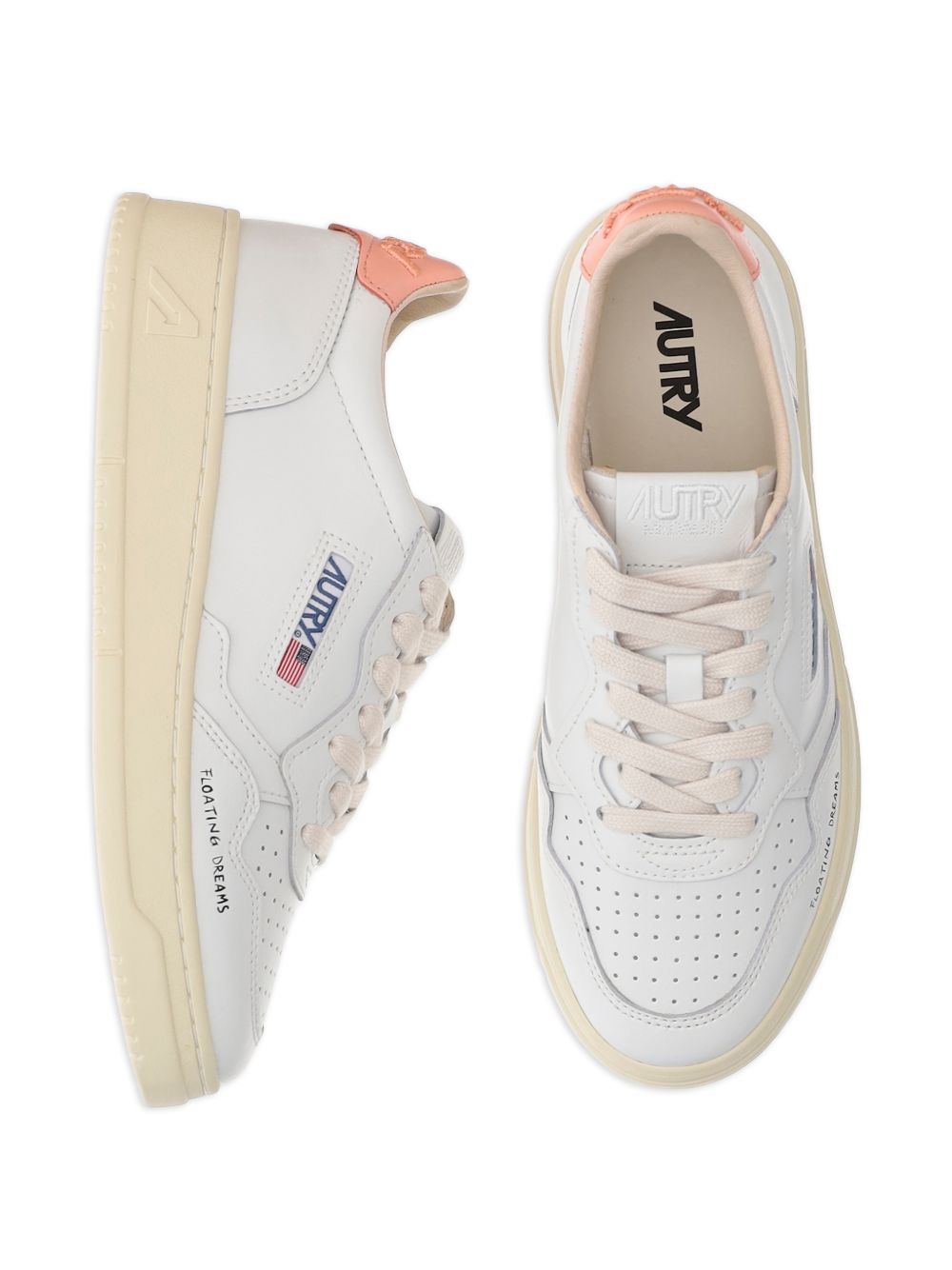 AUTRY Sneakers Orange Goat Skin