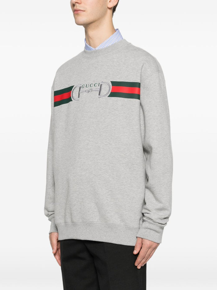 Gucci Sweaters Grey Cotton