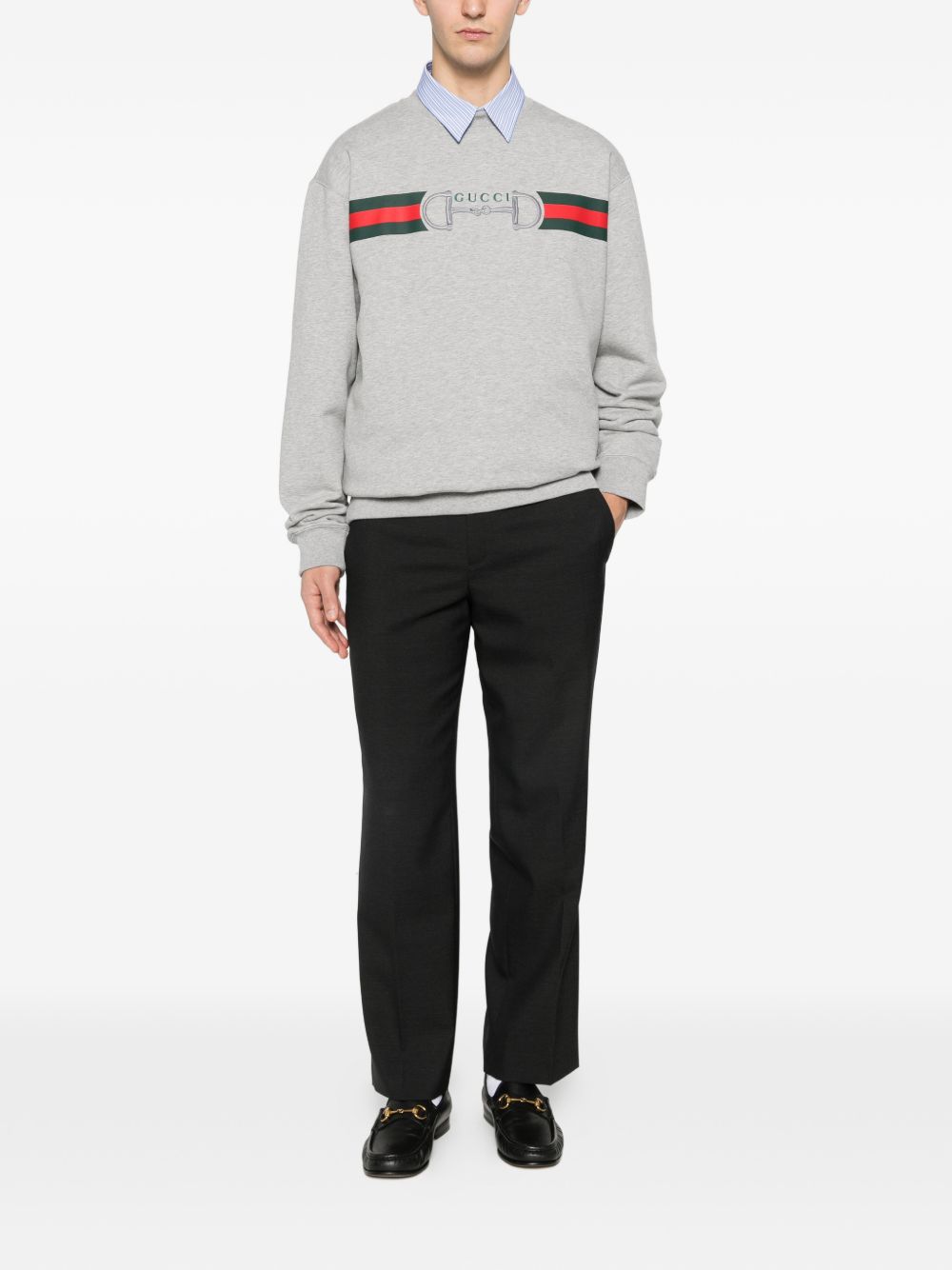 Gucci Sweaters Grey Cotton