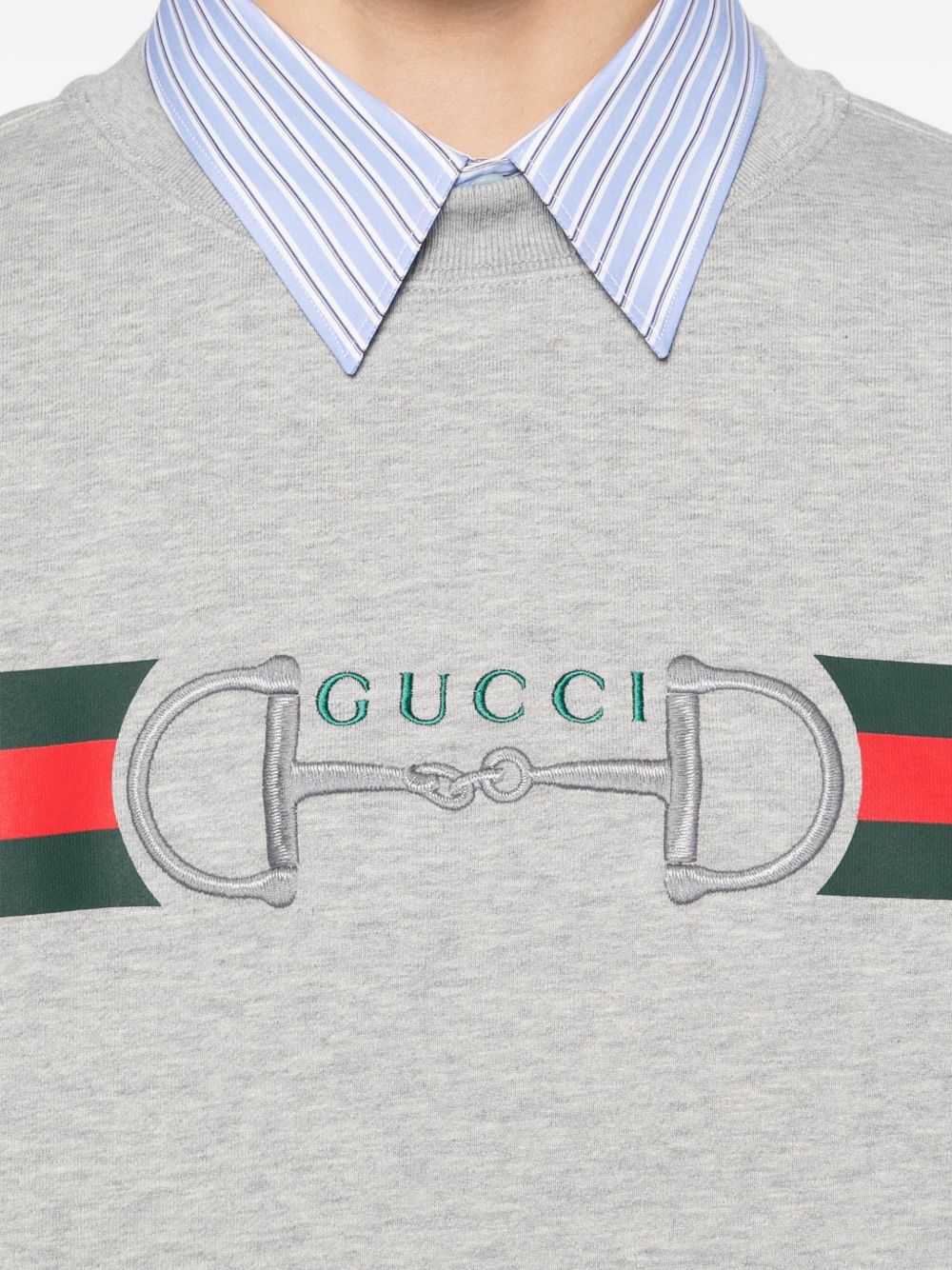 Gucci Sweaters Grey Cotton