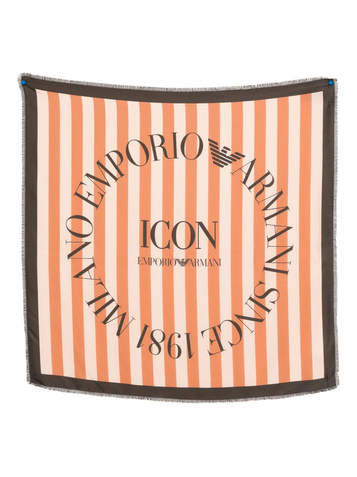 EMPORIO ARMANI CAPSULE PRE Scarfs Pink Silk