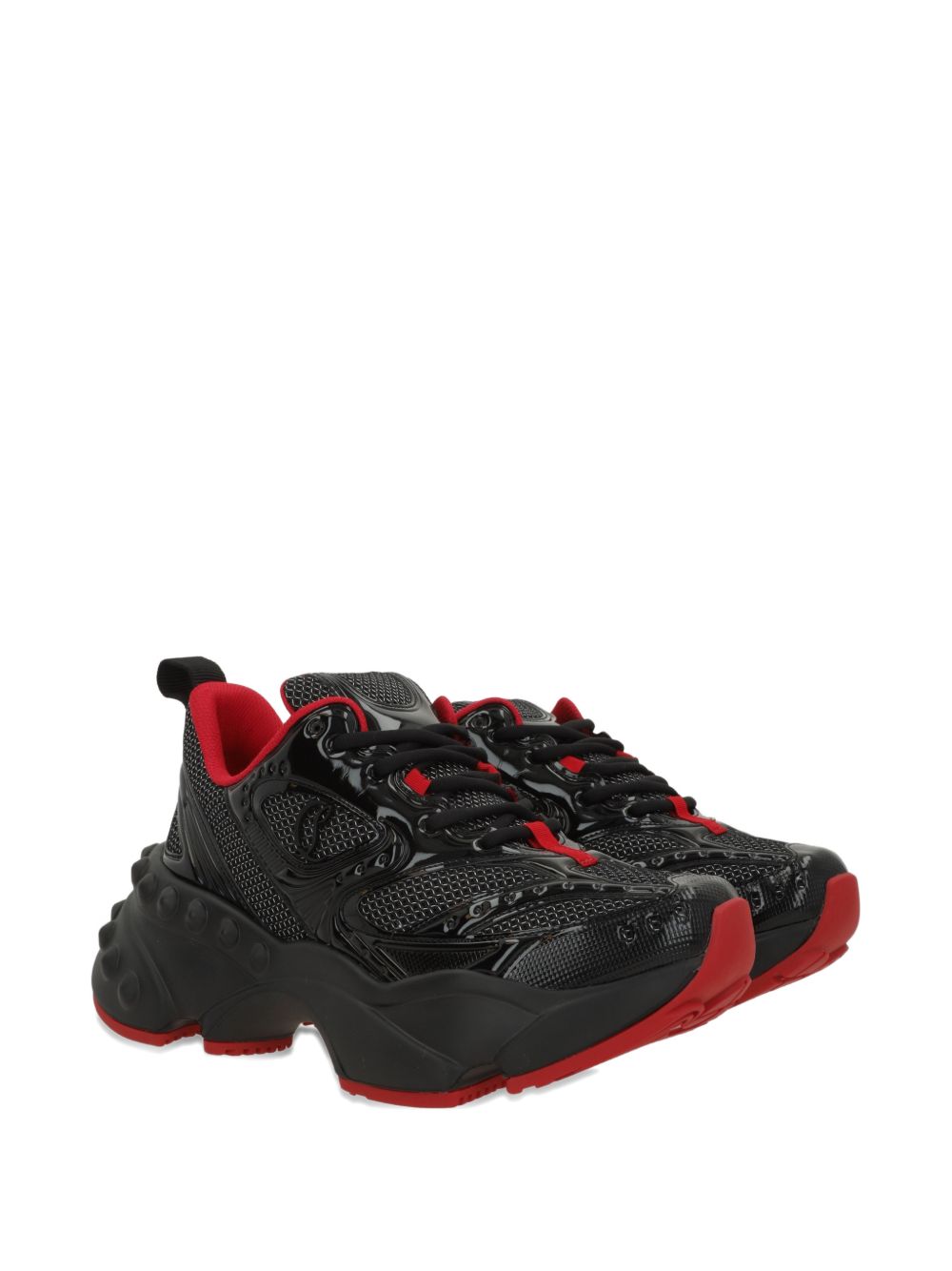 Christian Louboutin Sneakers Black Outer: Mesh