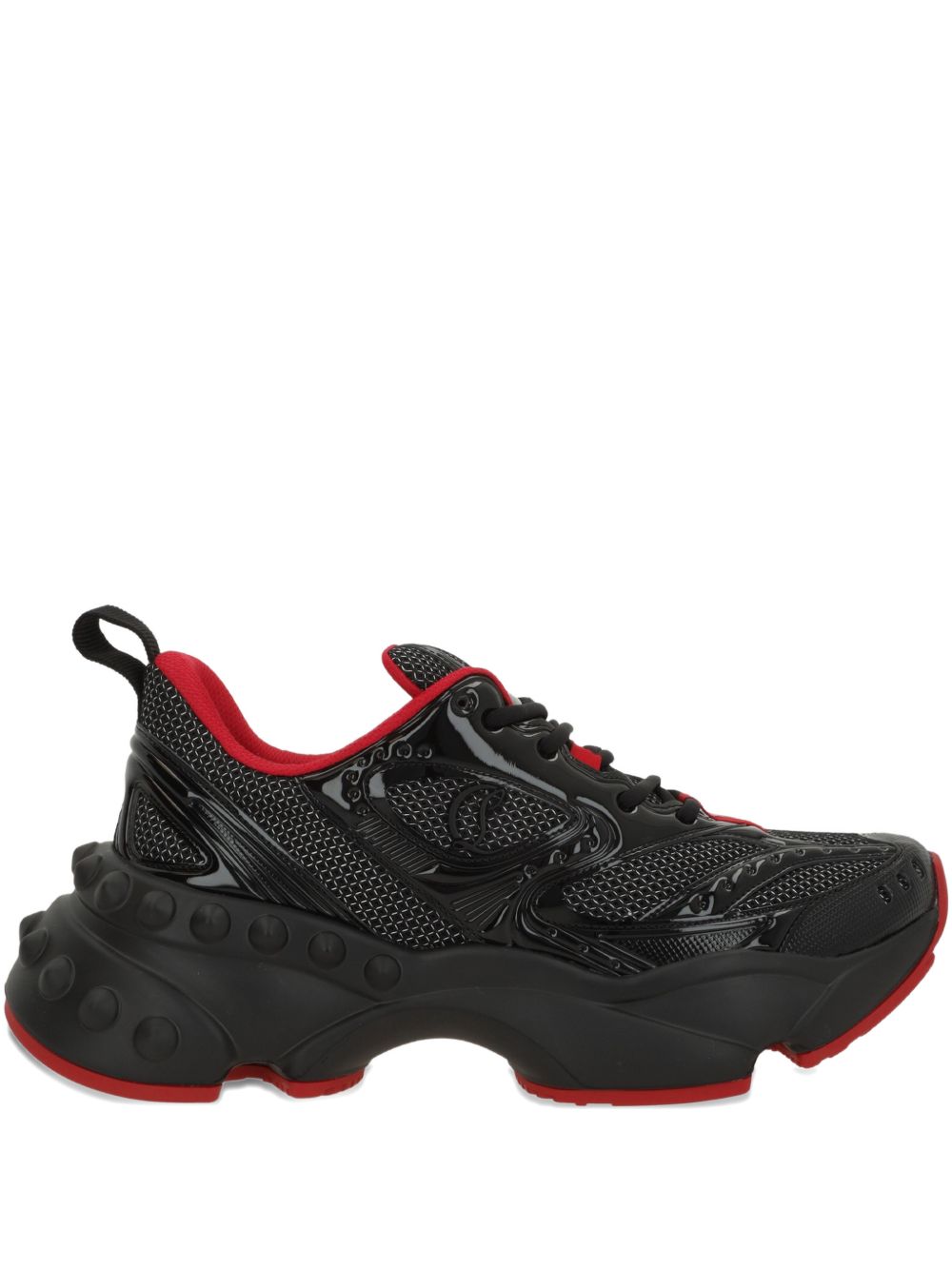 Christian Louboutin Sneakers Black Outer: Mesh