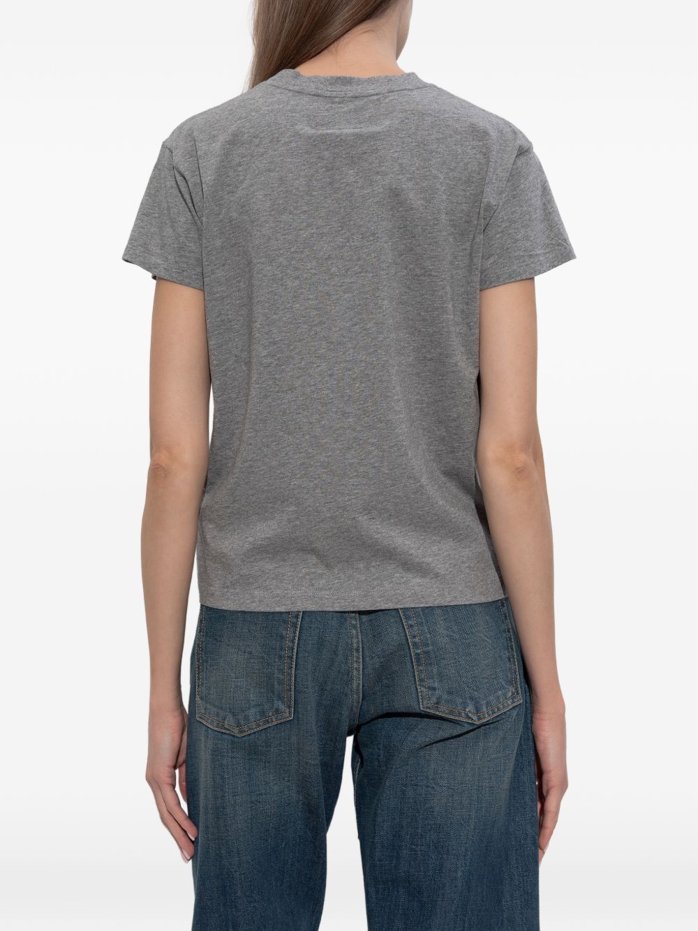 Mm6 Maison Margiela T-Shirts And Polos Grey Cotton