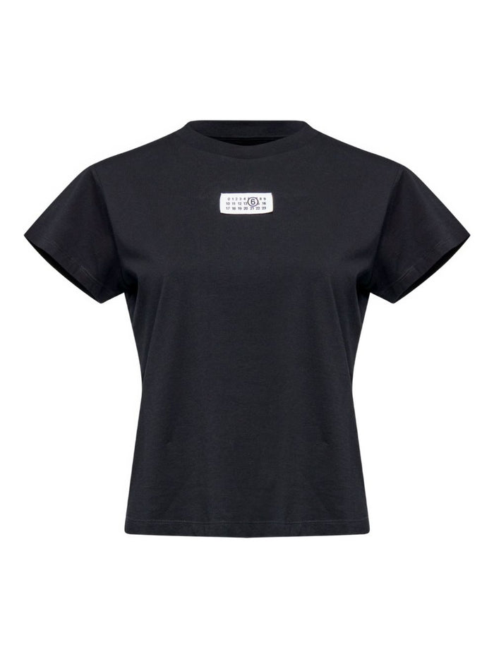 MM6 Maison Margiela T-shirts and Polos Black Cotton