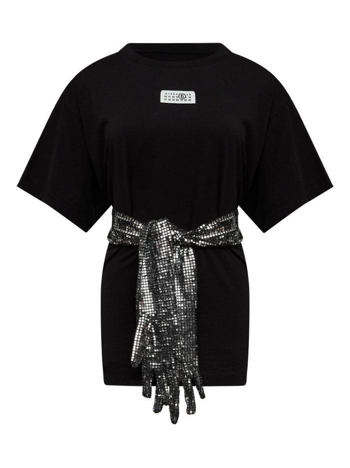 MM6 Maison Margiela T-shirts and Polos Black Cotton