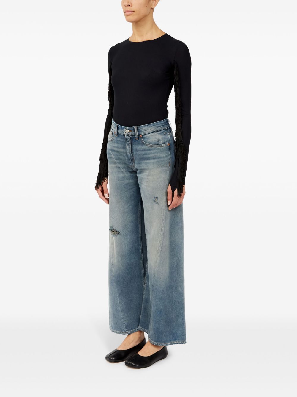 Mm6 Maison Margiela Jeans Clear Blue Cotton
