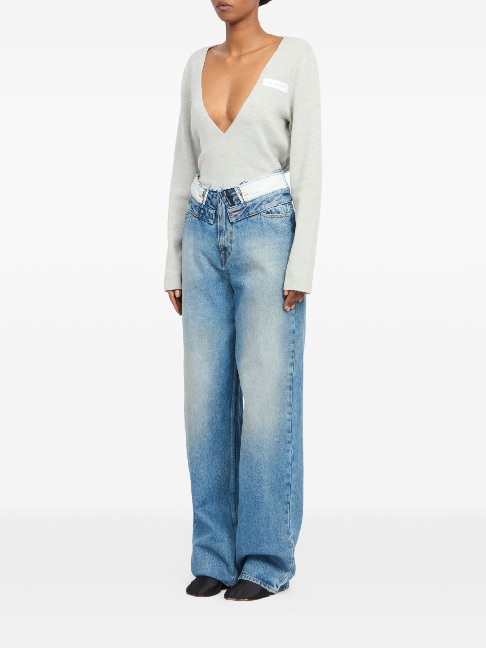 Mm6 Maison Margiela Jeans Clear Blue Cotton