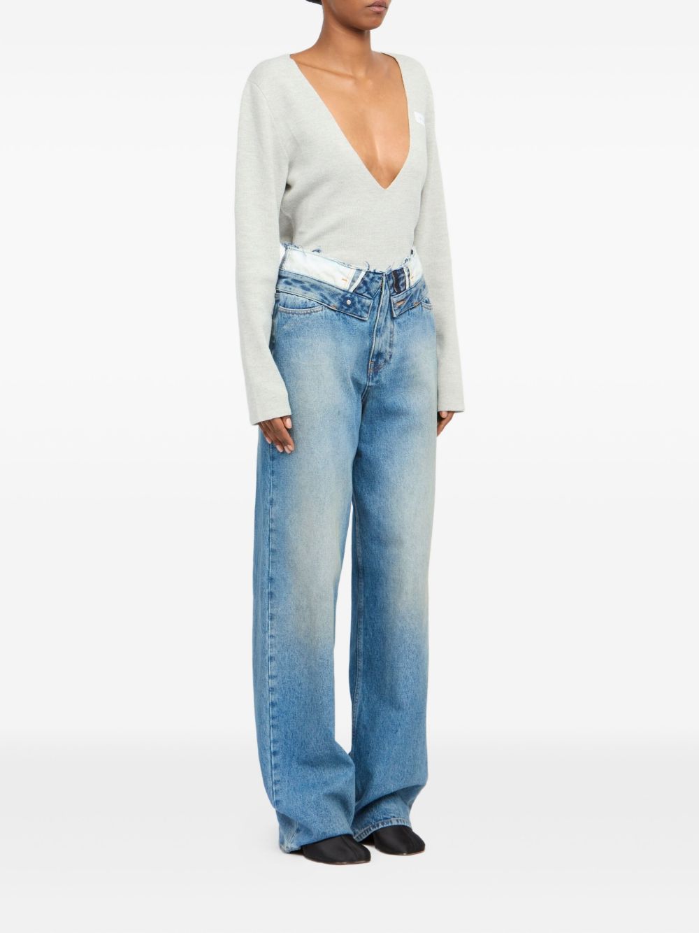 Mm6 Maison Margiela Jeans Clear Blue Cotton