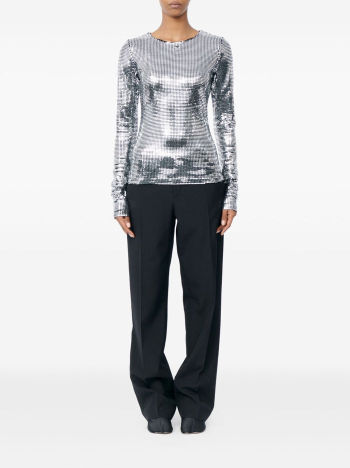 Mm6 Maison Margiela Top Silver